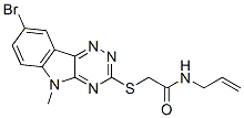 (9ci)-2-[(8-溴-5-甲基-5H-1,2,4-噻嗪并[5,6-b]吲哚-3-基)硫代]-n-2-丙烯基-乙酰胺结构式_603947-02-0结构式