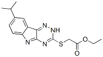 (9ci)-[[8-(1-甲基乙基)-2H-1,2,4-噻嗪并[5,6-b]吲哚-3-基]硫代]-乙酸乙酯结构式_603947-16-6结构式