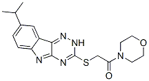 Morpholine, 4-[[[8-(1-methylethyl)-2h-1,2,4-triazino[5,6-b]indol-3-yl]thio]acetyl]-(9ci) Structure,603947-18-8Structure