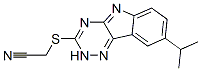 (9ci)-[[8-(1-甲基乙基)-2H-1,2,4-噻嗪并[5,6-b]吲哚-3-基]硫代]-乙腈结构式_603947-19-9结构式