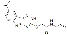 (9ci)-2-[[8-(1-甲基乙基)-2H-1,2,4-噻嗪并[5,6-b]吲哚-3-基]硫代]-n-2-丙烯基-乙酰胺结构式_603947-22-4结构式