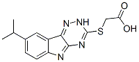 (9ci)-[[8-(1-甲基乙基)-2H-1,2,4-噻嗪并[5,6-b]吲哚-3-基]硫代]-乙酸结构式_603947-28-0结构式