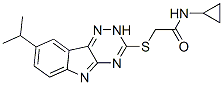 Acetamide, n-cyclopropyl-2-[[8-(1-methylethyl)-2h-1,2,4-triazino[5,6-b]indol-3-yl]thio]-(9ci) Structure,603947-31-5Structure