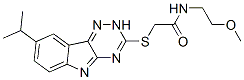 (9ci)-n-(2-甲氧基乙基)-2-[[8-(1-甲基乙基)-2H-1,2,4-噻嗪并[5,6-b]吲哚-3-基]硫代]-乙酰胺结构式_603947-33-7结构式