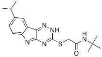 Acetamide, n-(1,1-dimethylethyl)-2-[[8-(1-methylethyl)-2h-1,2,4-triazino[5,6-b]indol-3-yl]thio]-(9ci) Structure,603947-38-2Structure