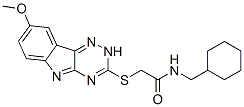 (9ci)-n-(环己基甲基)-2-[(8-甲氧基-2H-1,2,4-噻嗪并[5,6-b]吲哚-3-基)硫代]-乙酰胺结构式_603947-46-2结构式