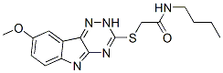 (9ci)-n-丁基-2-[(8-甲氧基-2H-1,2,4-噻嗪并[5,6-b]吲哚-3-基)硫代]-乙酰胺结构式_603947-48-4结构式