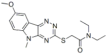 (9ci)-N,N-二乙基-2-[(8-甲氧基-5-甲基-5H-1,2,4-噻嗪并[5,6-b]吲哚-3-基)硫代]-乙酰胺结构式_603947-54-2结构式