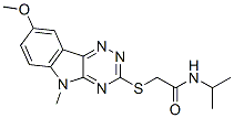 (9ci)-2-[(8-甲氧基-5-甲基-5H-1,2,4-噻嗪并[5,6-b]吲哚-3-基)硫代]-n-(1-甲基乙基)-乙酰胺结构式_603947-64-4结构式