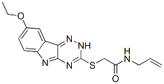 (9ci)-2-[(8-乙氧基-2H-1,2,4-噻嗪并[5,6-b]吲哚-3-基)硫代]-n-2-丙烯基-乙酰胺结构式_603947-67-7结构式