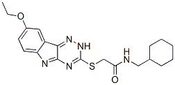 (9ci)-n-(环己基甲基)-2-[(8-乙氧基-2H-1,2,4-噻嗪并[5,6-b]吲哚-3-基)硫代]-乙酰胺结构式_603947-69-9结构式