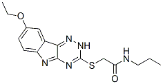 Acetamide, 2-[(8-ethoxy-2h-1,2,4-triazino[5,6-b]indol-3-yl)thio]-n-propyl-(9ci) Structure,603947-70-2Structure