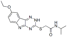 Acetamide, 2-[(8-ethoxy-2h-1,2,4-triazino[5,6-b]indol-3-yl)thio]-n-(1-methylethyl)-(9ci) Structure,603947-71-3Structure