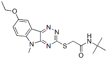 Acetamide, n-(1,1-dimethylethyl)-2-[(8-ethoxy-5-methyl-5h-1,2,4-triazino[5,6-b]indol-3-yl)thio]-(9ci) Structure,603947-85-9Structure