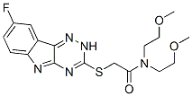 (9ci)-2-[(8-氟-2H-1,2,4-噻嗪并[5,6-b]吲哚-3-基)硫代]-N,N-双(2-甲氧基乙基)-乙酰胺结构式_603947-86-0结构式