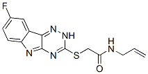 (9ci)-2-[(8-氟-2H-1,2,4-噻嗪并[5,6-b]吲哚-3-基)硫代]-n-2-丙烯基-乙酰胺结构式_603947-91-7结构式