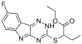 Butanoic acid, 2-[(8-fluoro-2h-1,2,4-triazino[5,6-b]indol-3-yl)thio]-, ethyl ester (9ci) Structure,603947-94-0Structure
