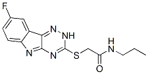 Acetamide, 2-[(8-fluoro-2h-1,2,4-triazino[5,6-b]indol-3-yl)thio]-n-propyl-(9ci) Structure,603948-00-1Structure