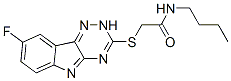 (9ci)-n-丁基-2-[(8-氟-2H-1,2,4-噻嗪并[5,6-b]吲哚-3-基)硫代]-乙酰胺结构式_603948-01-2结构式