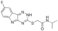 Acetamide, 2-[(8-fluoro-2h-1,2,4-triazino[5,6-b]indol-3-yl)thio]-n-(1-methylethyl)-(9ci) Structure,603948-05-6Structure