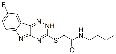 Acetamide, 2-[(8-fluoro-2h-1,2,4-triazino[5,6-b]indol-3-yl)thio]-n-(3-methylbutyl)-(9ci) Structure,603948-07-8Structure