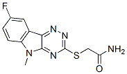 (9ci)-2-[(8-氟-5-甲基-5H-1,2,4-噻嗪并[5,6-b]吲哚-3-基)硫代]-乙酰胺结构式_603948-11-4结构式