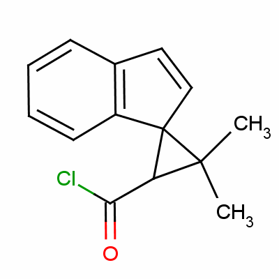 3,3-Dimethylspiro[cyclopropane-1,1’-[1h]indene]-2-carbonyl chloride Structure,60450-40-0Structure