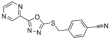 (9ci)-4-[[(5-吡嗪-1,3,4-噁二唑-2-基)硫代]甲基]-苯甲腈结构式_604740-29-6结构式
