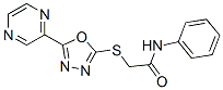 (9ci)-n-苯基-2-[(5-吡嗪-1,3,4-噁二唑-2-基)硫代]-乙酰胺结构式_604740-39-8结构式