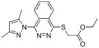 (9ci)-[[4-(3,5-二甲基-1H-吡唑-1-基)-1-二氮杂萘yl]硫代]-乙酸乙酯结构式_604754-59-8结构式