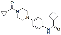 (9ci)-n-[4-[4-(环丙基羰基)-1-哌嗪]苯基]-环丁烷羧酰胺结构式_604762-72-3结构式