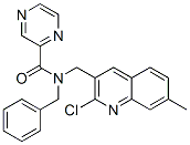 Pyrazinecarboxamide, n-[(2-chloro-7-methyl-3-quinolinyl)methyl]-n-(phenylmethyl)-(9ci) Structure,604780-55-4Structure