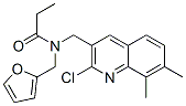 Propanamide, n-[(2-chloro-7,8-dimethyl-3-quinolinyl)methyl]-n-(2-furanylmethyl)-(9ci) Structure,604781-81-9Structure