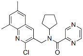 Pyrazinecarboxamide, n-[(2-chloro-6,8-dimethyl-3-quinolinyl)methyl]-n-cyclopentyl-(9ci) Structure,604782-25-4Structure