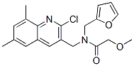 (9ci)-n-[(2-氯-6,8-二甲基-3-喹啉)甲基]-n-(2-呋喃甲基)-2-甲氧基-乙酰胺结构式_604782-39-0结构式