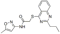 (9ci)-n-(5-甲基-3-异噁唑基)-2-[(2-丙基-4-喹唑啉)硫代]-乙酰胺结构式_604793-90-0结构式