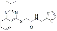 Acetamide, n-(2-furanylmethyl)-2-[[2-(1-methylethyl)-4-quinazolinyl]thio]-(9ci) Structure,604794-51-6Structure