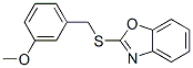 Benzoxazole, 2-[[(3-methoxyphenyl)methyl]thio]-(9ci) Structure,604795-48-4Structure