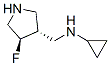 (3r,4r)-(9ci)-n-环丙基-4-氟-3-吡咯烷甲胺结构式_604798-71-2结构式