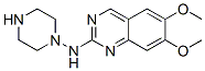 2-哌嗪基-4-氨基-6,7-二甲氧基喹唑啉结构式_60547-97-9结构式