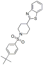 Piperidine, 4-(2-benzothiazolyl)-1-[[4-(1,1-dimethylethyl)phenyl]sulfonyl]-(9ci) Structure,605628-92-0Structure