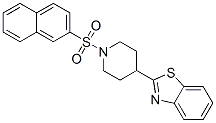 (9CI)-4-(2-苯并噻唑)-1-(2-萘磺酰基)-哌啶结构式_605629-41-2结构式