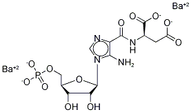 N-丁二酰-5-氨基咪唑-4-甲酰胺核糖5’-磷酸酯二钡盐结构式_6057-44-9结构式