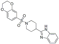 Piperidine, 4-(1h-benzimidazol-2-yl)-1-[(2,3-dihydro-1,4-benzodioxin-6-yl)sulfonyl]-(9ci) Structure,606081-93-0Structure