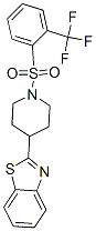 Piperidine, 4-(2-benzothiazolyl)-1-[[2-(trifluoromethyl)phenyl]sulfonyl]-(9ci) Structure,606082-12-6Structure