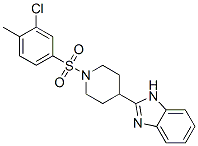 Piperidine, 4-(1h-benzimidazol-2-yl)-1-[(3-chloro-4-methylphenyl)sulfonyl]-(9ci) Structure,606082-24-0Structure