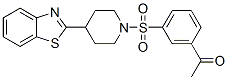 (9ci)-1-[(3-乙酰基苯基)磺酰基]-4-(2-苯并噻唑)-哌啶结构式_606082-26-2结构式