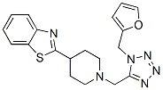 (9ci)-2-[1-[[1-(2-呋喃甲基)-1H-四唑-5-基]甲基]-4-哌啶基]-苯并噻唑结构式_606082-58-0结构式