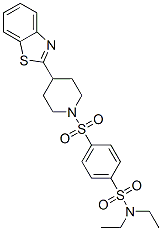 Benzenesulfonamide, 4-[[4-(2-benzothiazolyl)-1-piperidinyl]sulfonyl]-n,n-diethyl-(9ci) Structure,606082-97-7Structure