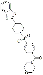 Morpholine, 4-[4-[[4-(2-benzothiazolyl)-1-piperidinyl]sulfonyl]benzoyl]-(9ci) Structure,606083-20-9Structure